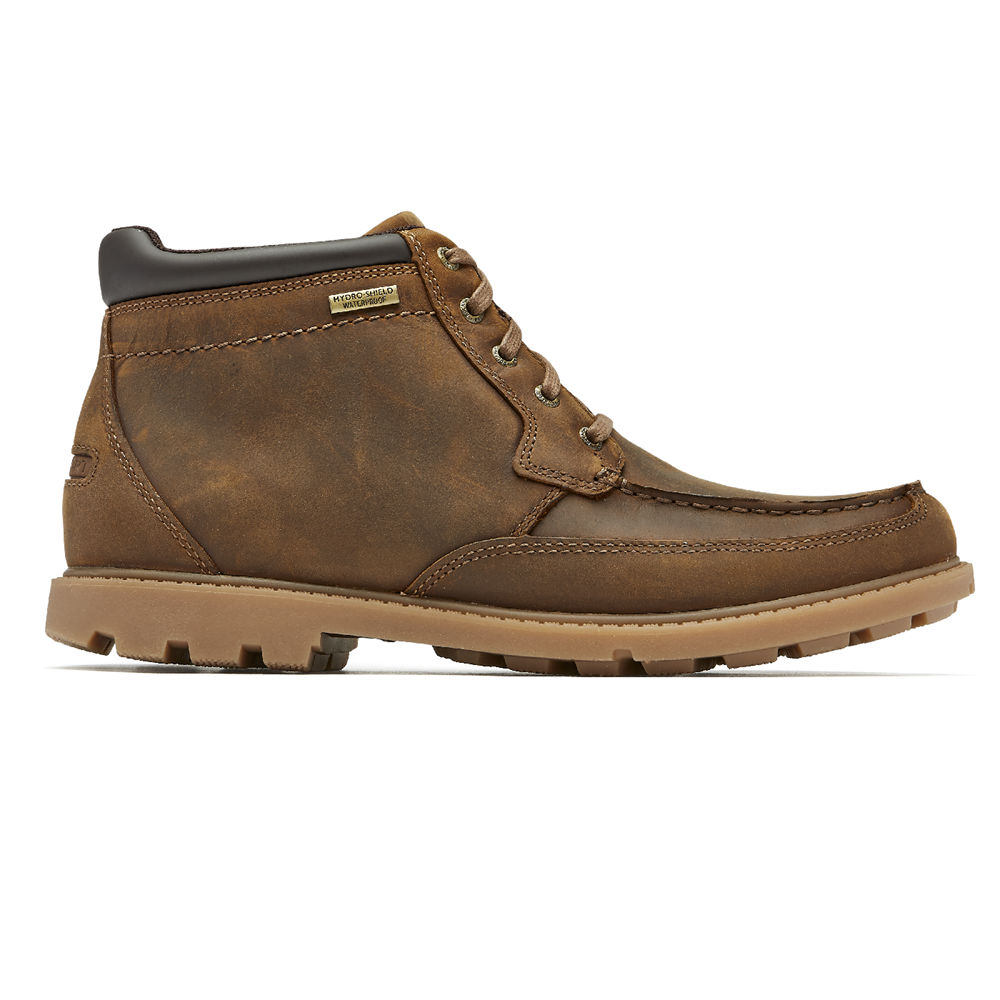 Botas Rockport Hombre Mexico - Patten Waterproof Moc Marrom - AKBML5814